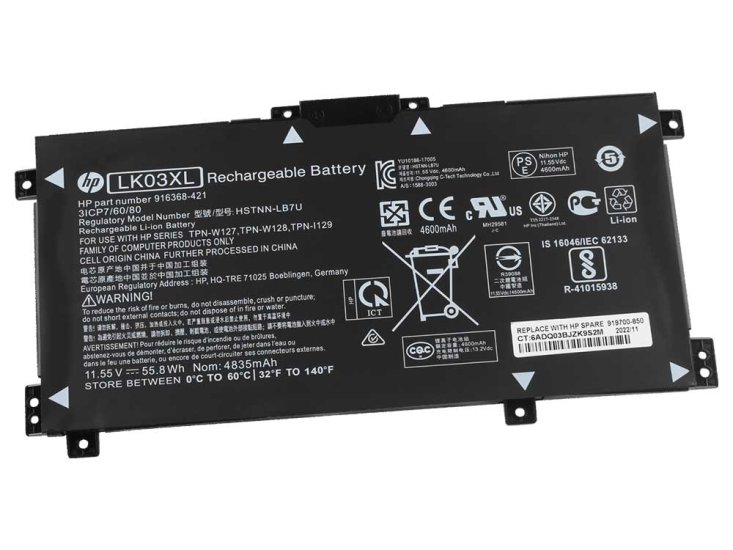 Original Akku HP LK03XL LKO3XL 4350mAh 52.5Wh - zum Schließen ins Bild klicken