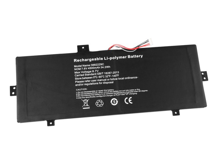 10000mAh 38Wh 2 Zellen Medion Akoya E2227T MD 60758 MD 60798 Akku - zum Schließen ins Bild klicken