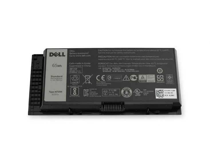 6 Zellen 65Whr Akku N71FM 5V19F 451-BBGN Dell Precision M4800 P20E - zum Schließen ins Bild klicken