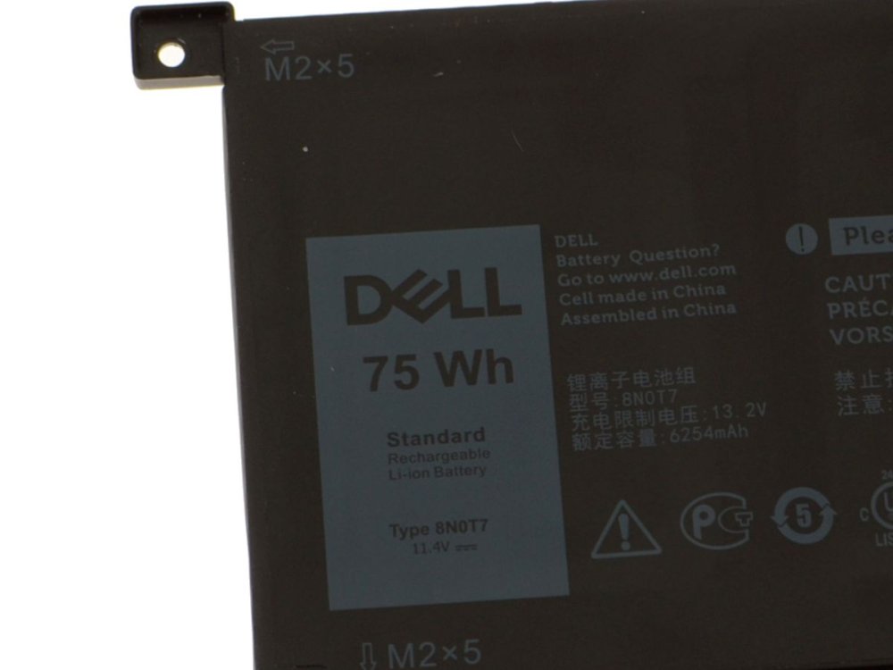 Original 6580Ah 75Wh 6 Zellen Dell XPS 15 9575 P73F001 Akku