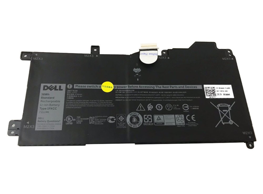 4750mAh 38Wh 2-Zellen Dell T5H6P Akku