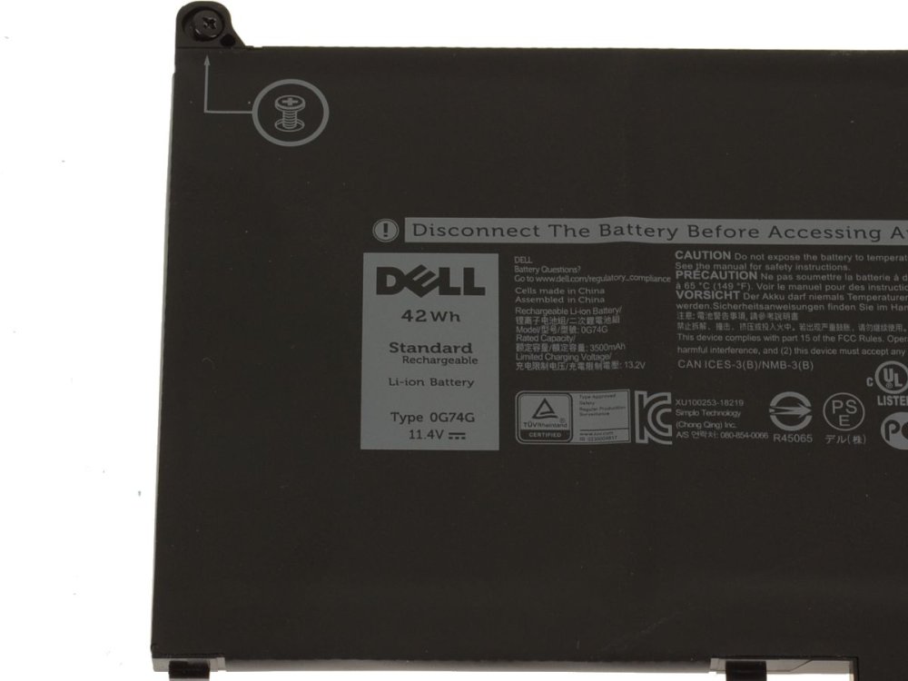 Original 3500mAh 42Wh 3 Zellen Akku Dell Latitude 5310 P97G002