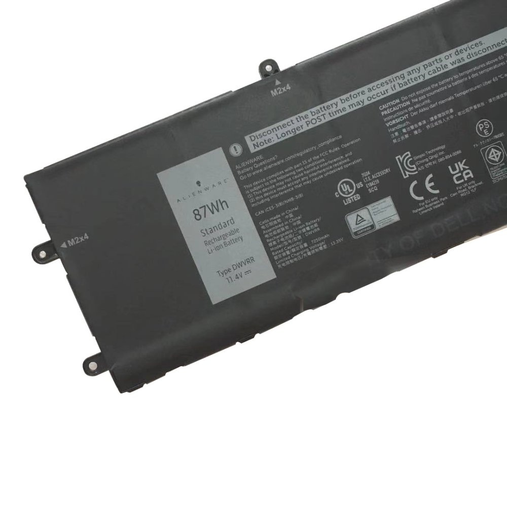 7250mAh 87Wh 6-Zellen Dell Alienware x15 R1 Dell Alienware x17 R1 Akku