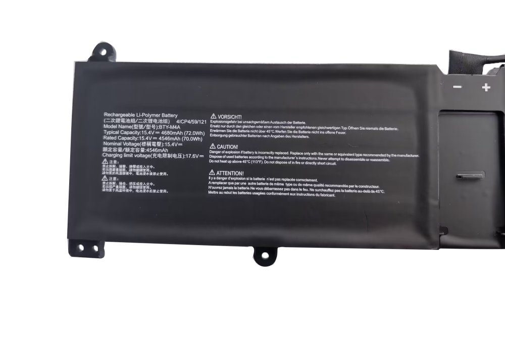 Akku MSI BTY-M4A 4650mAh 72Wh