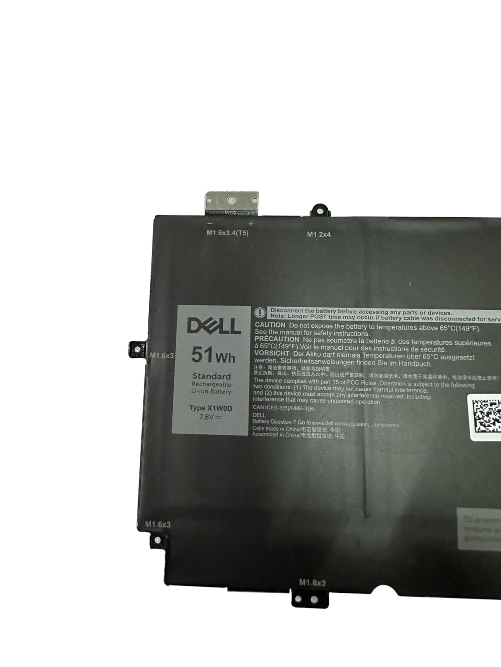 Original 6710mAh 51Wh Dell XPS 13 9310 2n1 P103G P103G002 Akku