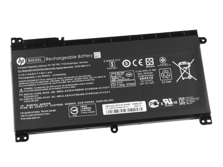 Original 3470mAh 41.7Wh Akku HP BI03XL HSTNN-UB6W HSTNN-LB7PX - zum Schließen ins Bild klicken