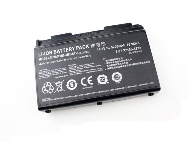 Original 5200mAh 8 Zellen Akku Sager P157SMBAT-8 - zum Schließen ins Bild klicken