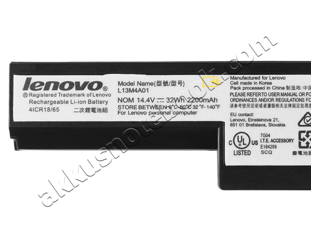 32Wh 4 Zellen Akku Lenovo b51-30 b51-35