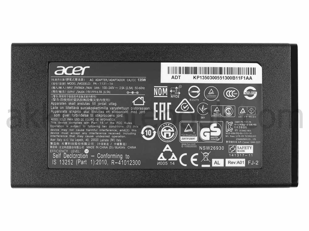 135W Original Netzteil Ladegerät Acer Aspire VN7-592G-772Q