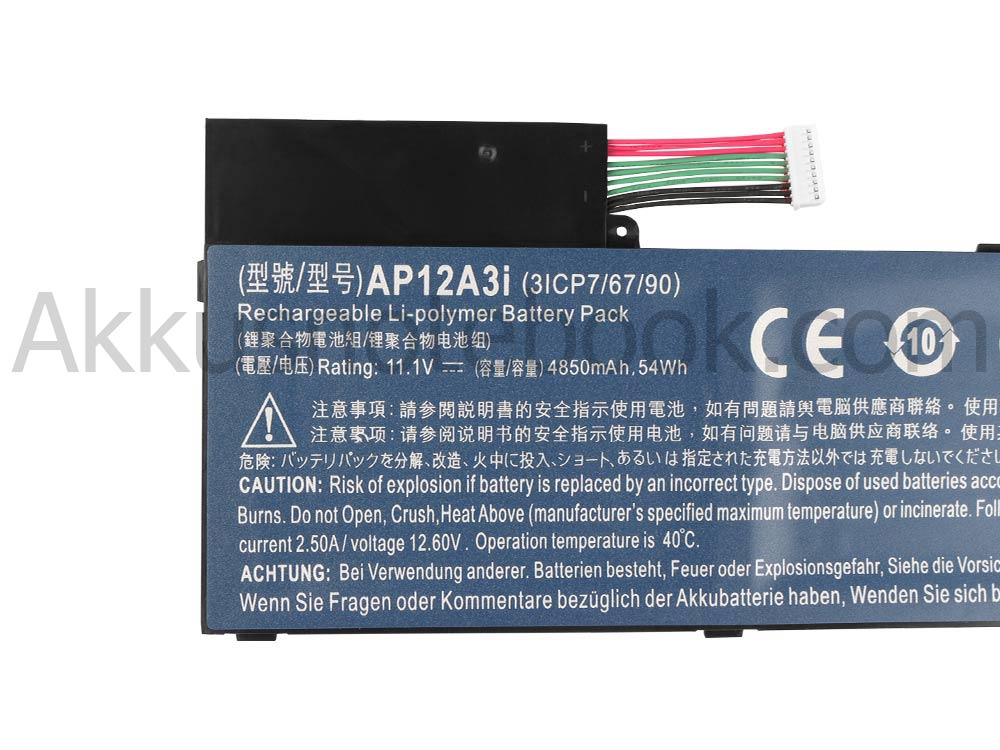 3 Zellen Akku Acer Aspire M5-481T-6670 M5-481T-6694 M5-481TG-6814