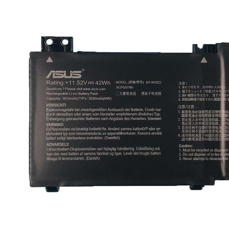 3653mAh 42Wh 3-Zellen Asus Zenbook Flip 14 UM462DA Akku