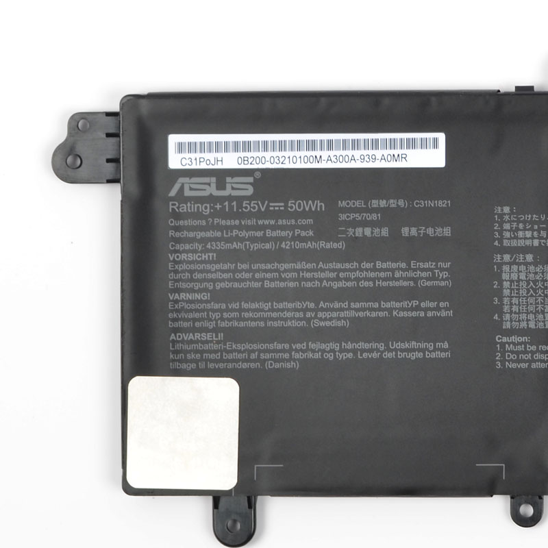 4335mAh 50Wh 3-Zellen Asus 3ICP5/70/82 Akku