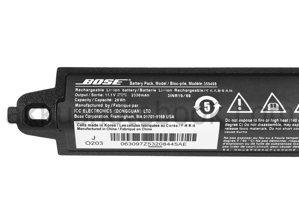 Original Bose Soundlink III 330105 330105A Akku 2330mAh 26Wh