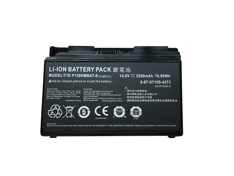 Akku Clevo 6-87-X710S-4274 5200mAh 8-Zellen