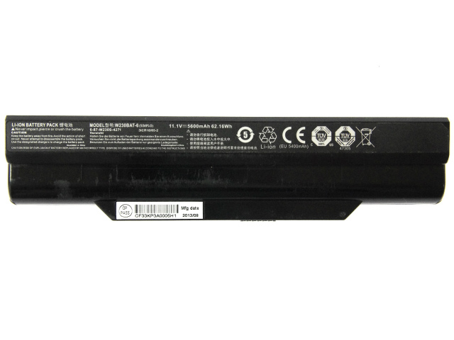 Akku Clevo 6-87-W230S-4271 5600mAh 62.16Wh