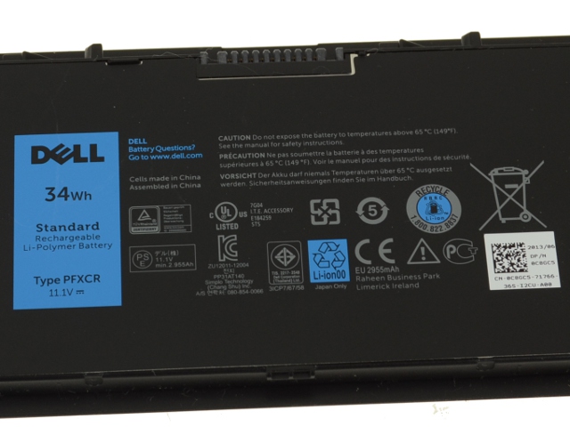 Original 3 Zellen 34Whr Akku T19VW 451-BBFT Dell Latitude E7440 P40G B