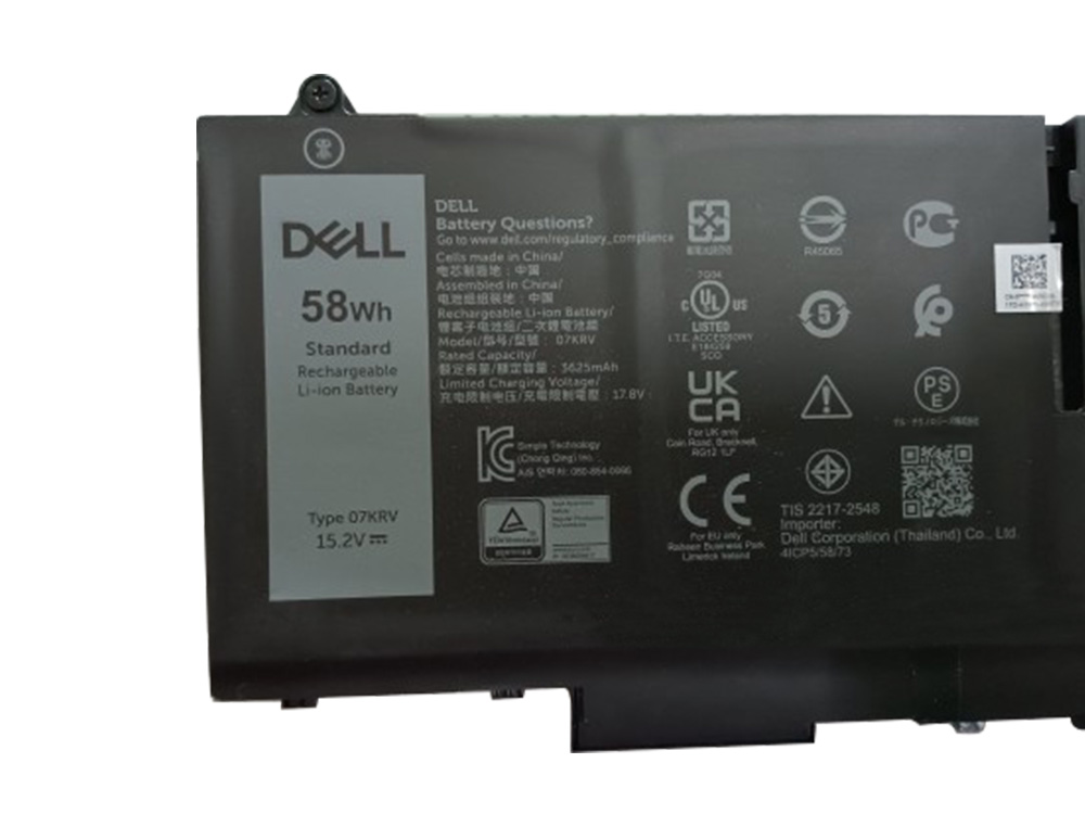 Original Akku Dell 07KRV H4PVC 3625mAh 58Wh