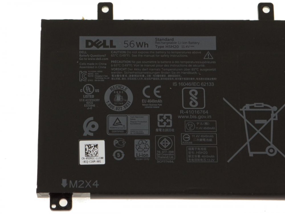 56Wh 3-Zellen Dell Precision 5530 M5530 Akku