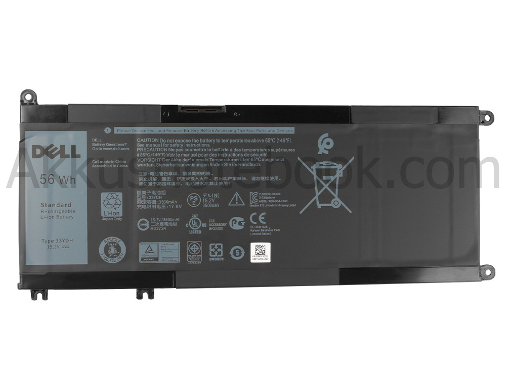 Original 56Wh 4-Zellen Akku Dell Latitude 3400 P111G P111G001