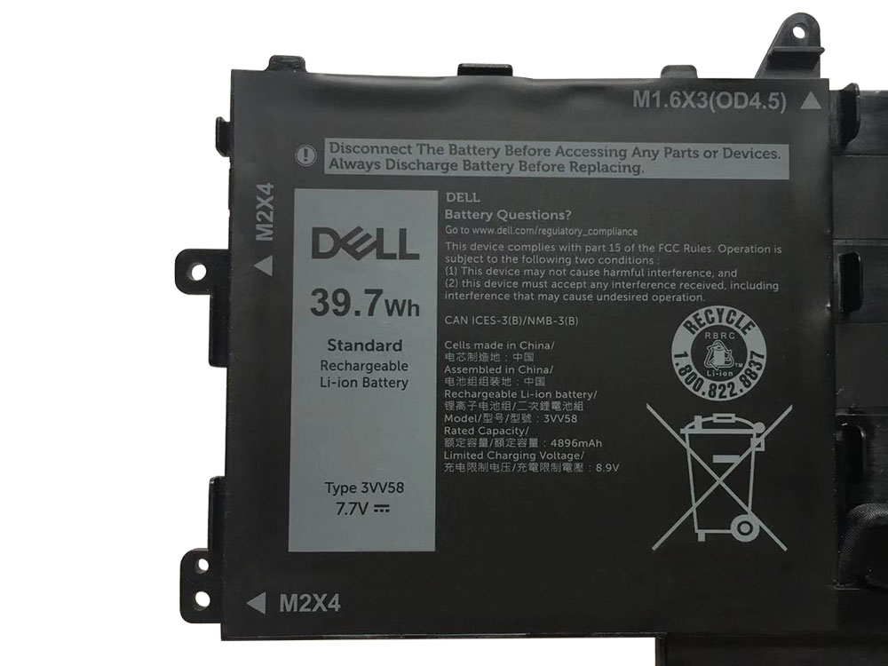 Original Akku Dell 3VV58 4896mAh 39.7Wh