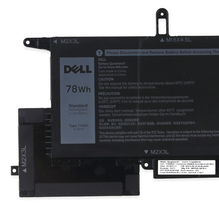 6500mAh 78Wh 6-Zellen Dell Latitude 7400 2-in-1 Akku