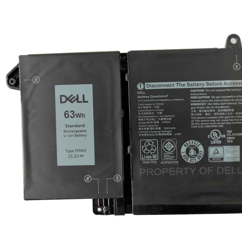 4145mAh 63Wh 4-Zellen Dell Latitude 7520 Dell Latitude 7420 Akku