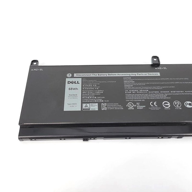 5667mAh 68Wh 6-Zellen Akku Dell 17C06