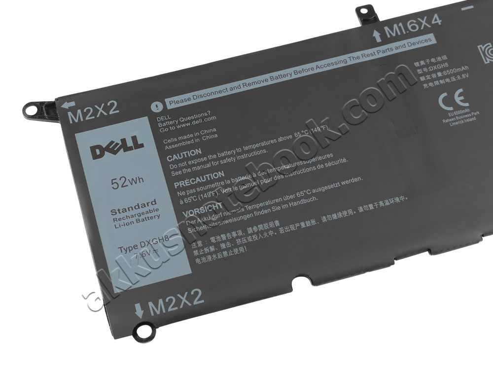 6500mAh 52Wh Dell XPS 13 9305 Dell XPS 13 9305 P82G P82G004 Akku