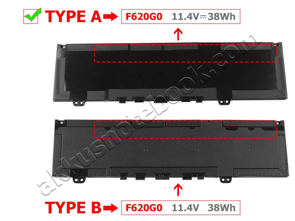 Original 3166Ah 38Wh 3 Zellen Dell Inspiron 13 7373 P83G001