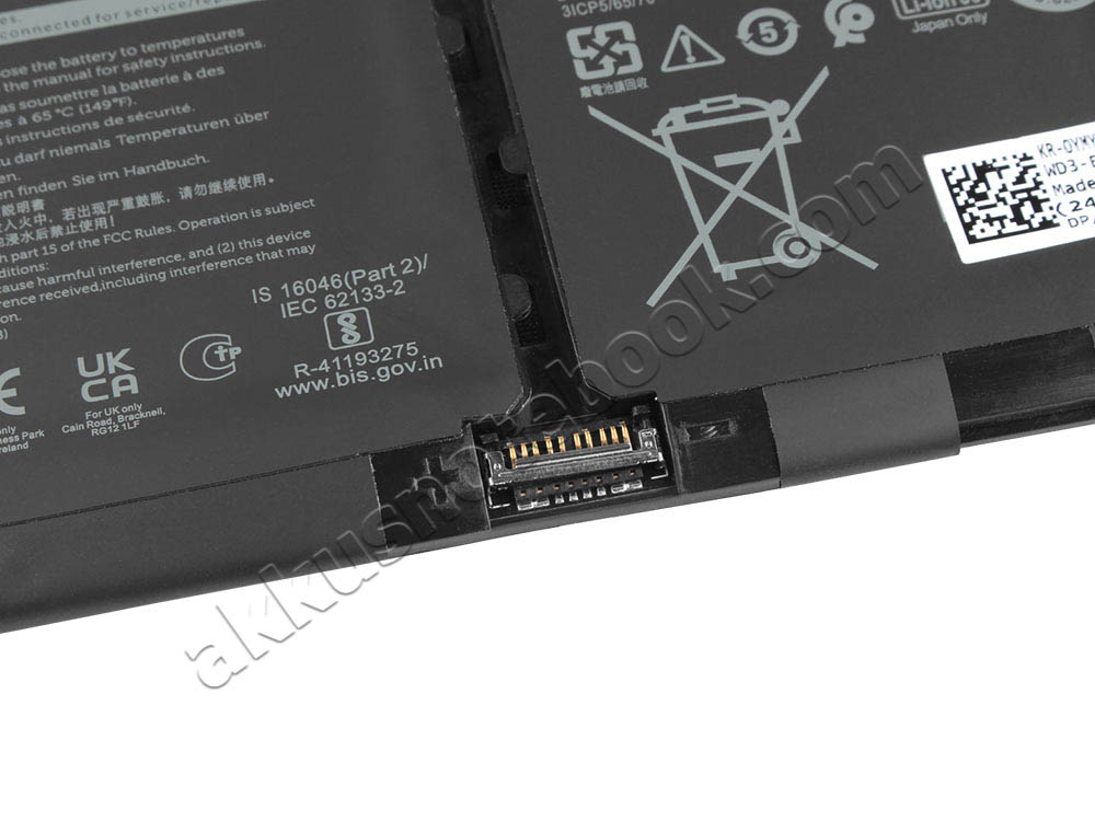 3640mAh 41Wh 4-Zellen Dell Inspiron 14 5410 2-in-1 Akku