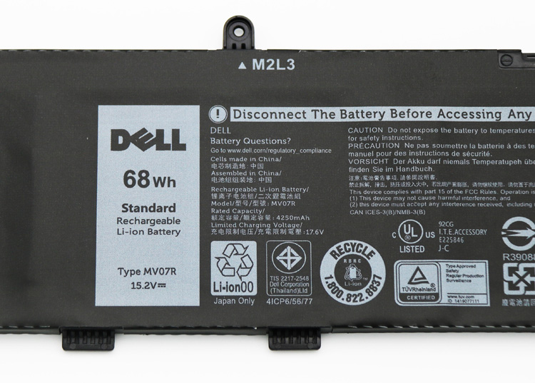 4255mAh 68Wh 4-Zellen Dell G5 SE 5505 P89F004 Akku