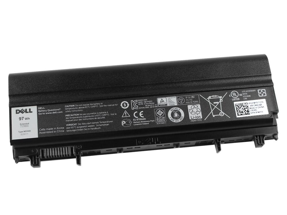 Original 8700mAh 97Wh 9-Zellen Akku Dell Latitude E5440 5440-4668