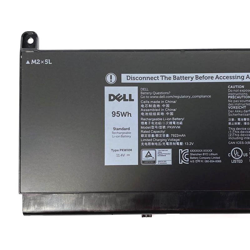 7922mAh 95Wh 6-Zellen Akku Dell G5FJ8