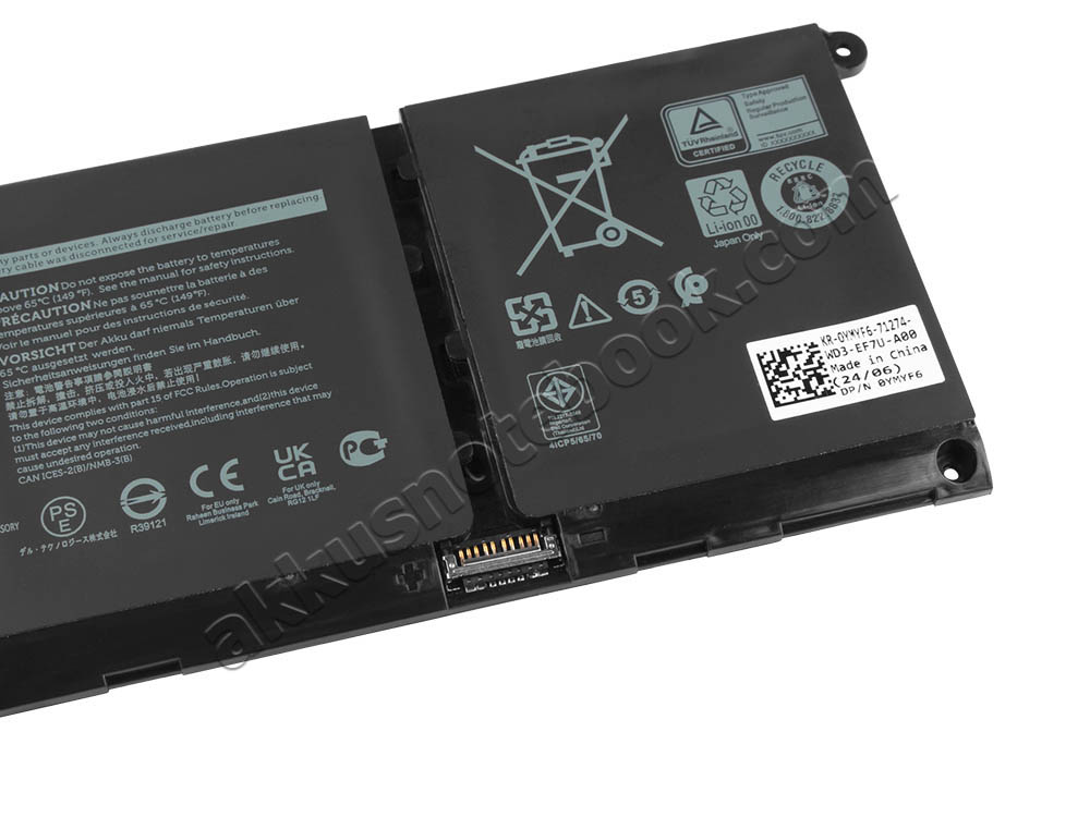 3600mAh 54Wh 4-Zellen Dell Inspiron 15 5515 Akku