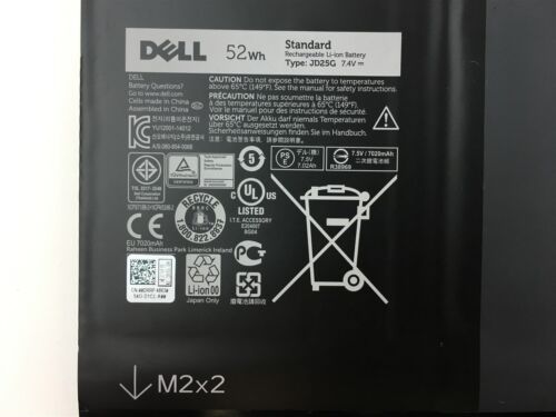 Original 4 Zellen 52Whr 7000mAh Akku Dell XPS 13 9343 P29G004