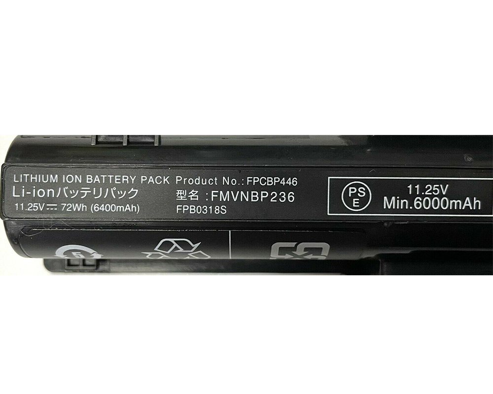 Akku Fujitsu CP743061-01 6400mAh 72Wh