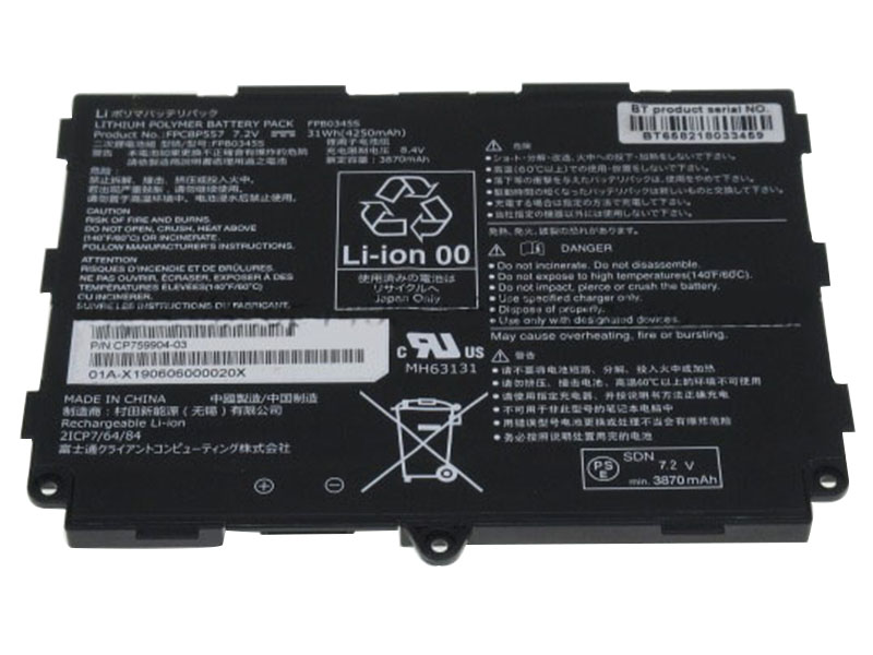 Akku Fujitsu CP759904-03 CP797438-01 4250mAh 31Wh