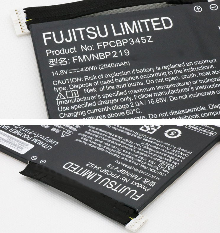 Original Akku Fujitsu FMVNBP219 2840mAh 42Wh