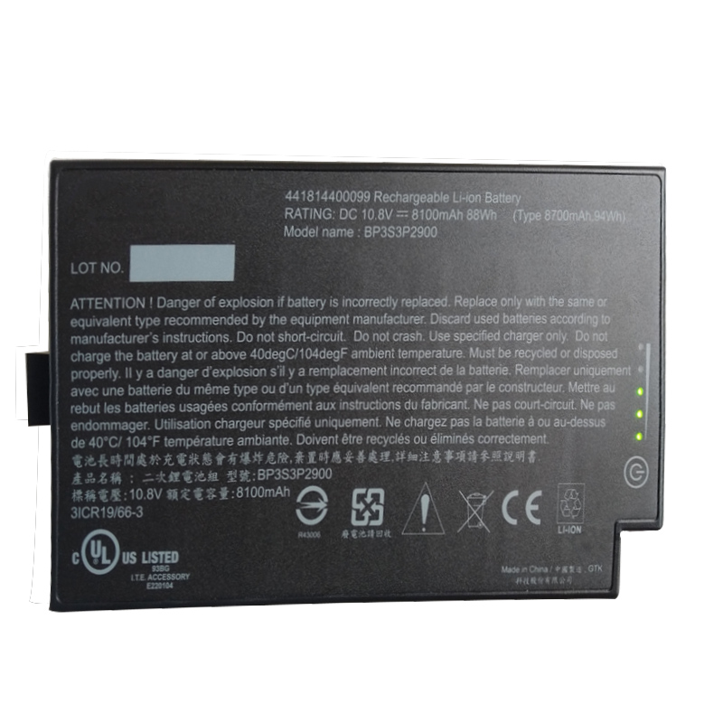 Original Getac v200 Media Bay Akku 88Wh 8100mAh 9-Zellen