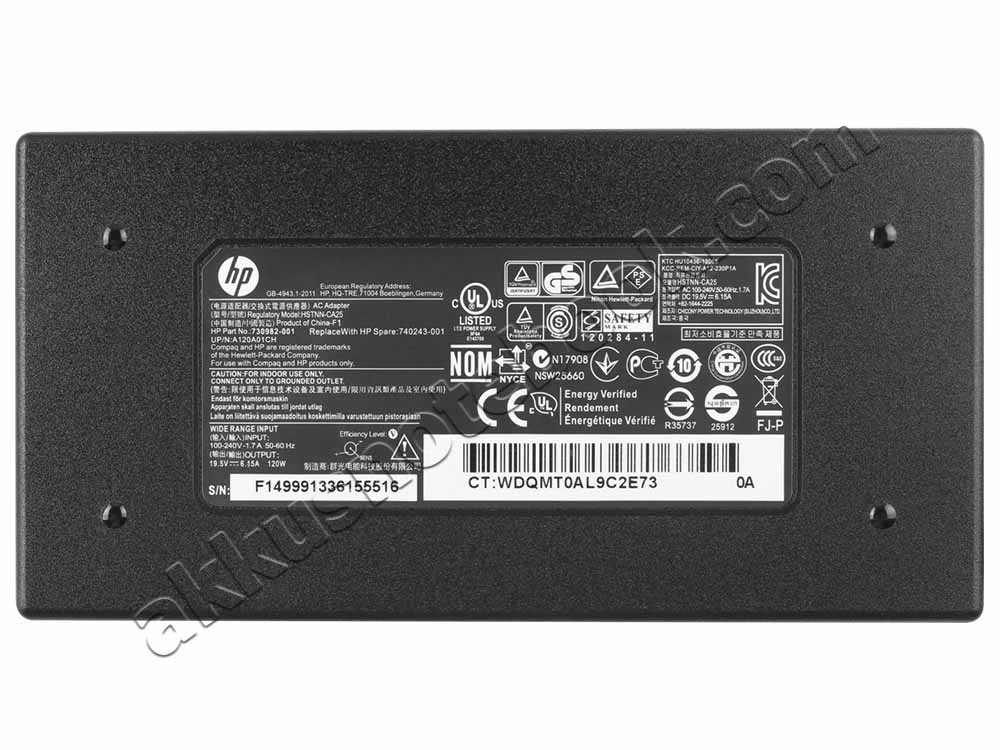 120W HP ZBook 15v G5 3JL53AV Netzteil Ladegerät + Kabel