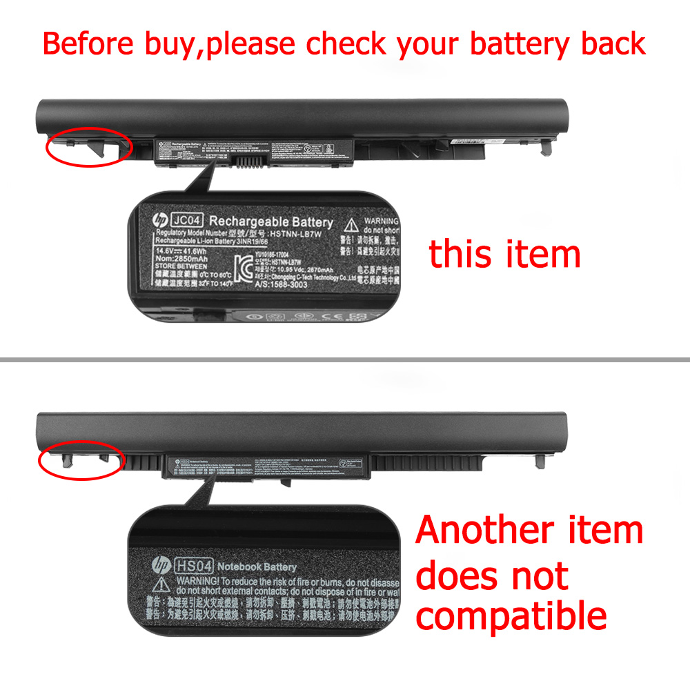 Original HP HSTNN-DB8F Akku 41.6Wh 2850mAh 4-Zellen