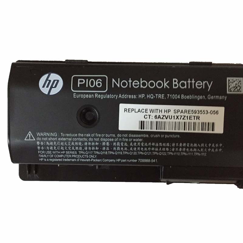 5225mAh 62Wh 6-Zellen Akku HP P106 P1O6 PI06 PIO6 PI06XL PI09