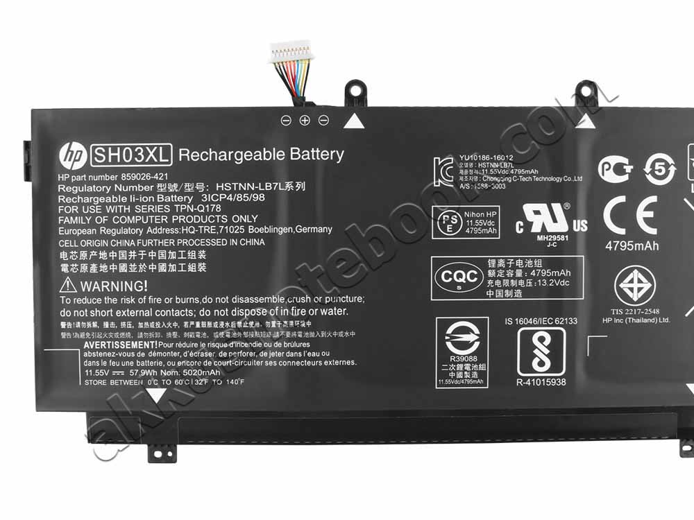 Original HP SH03XL Akku 57.9Wh 5020mAh