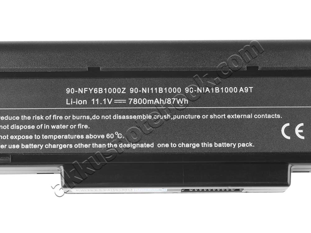 7200mAh 9-Zellen MSI EX620 Akku