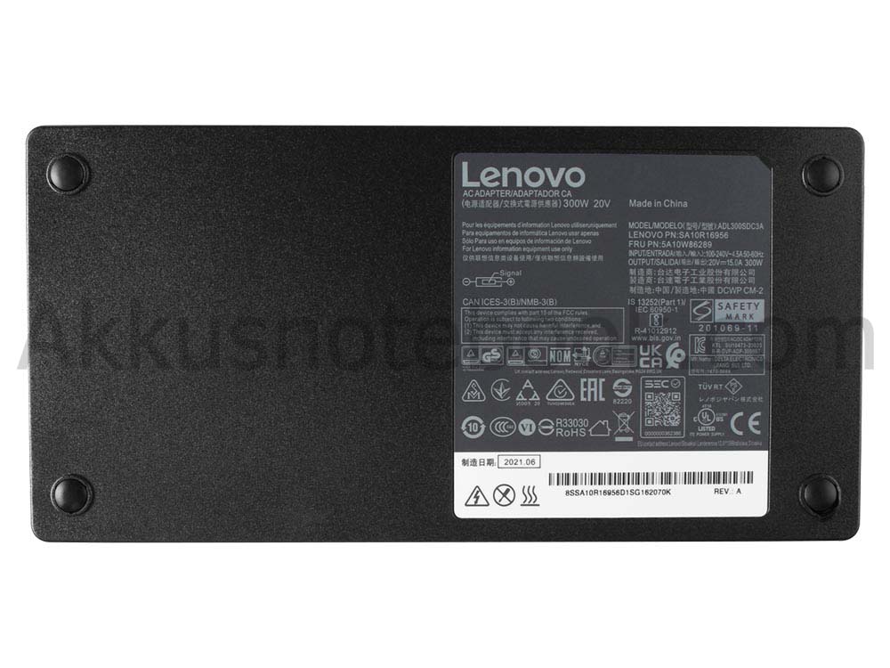 Original 300W Lenovo Legion 7 16ACHg6 82N6 Netzteil Ladegerät