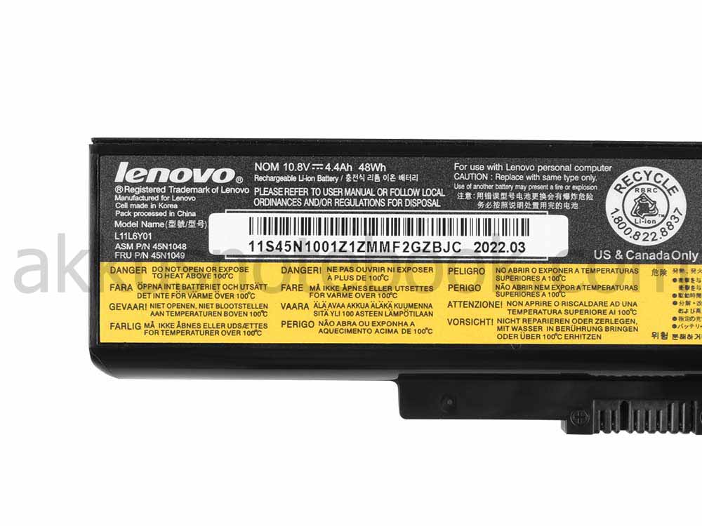 Original Akku Lenovo L11L6F01 L11L6R01 L11L6Y01 L11M6Y01 4400mAh 48Wh