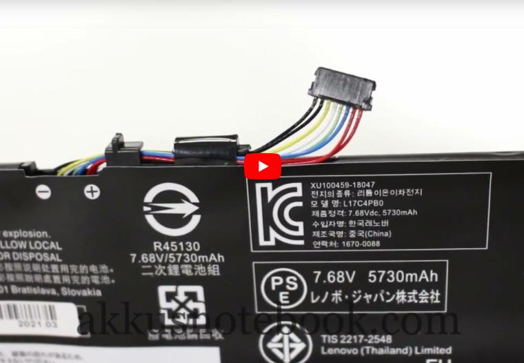 Original Lenovo Yoga 530-14IKB 81EK Akku 45Wh 5928mAh