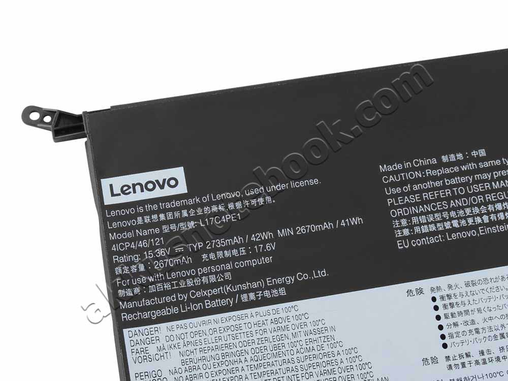 2735mAh 42Wh 4-Zellen Akku Lenovo Ideapad 730S 13