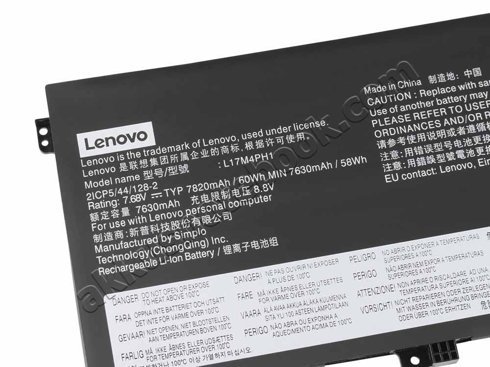 Original Lenovo Yoga C930-13IKB 81C4 Akku 7820mAh 60Wh 4-Zellen