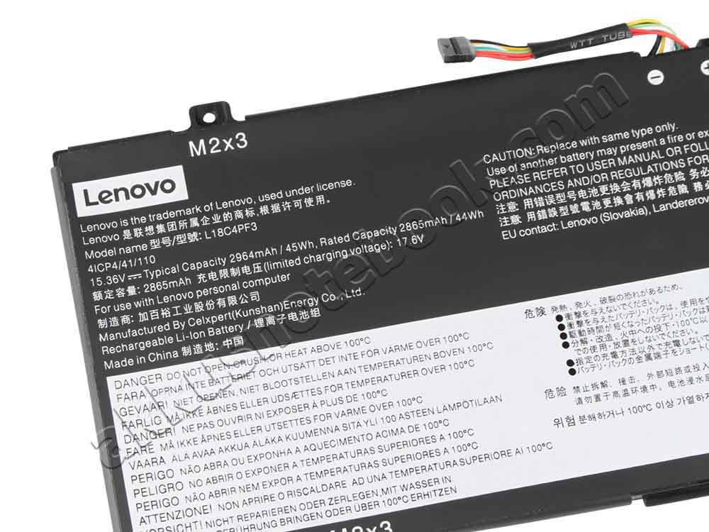 2964mAh 45Wh 4-Zellen Akku Lenovo IdeaPad C340-14IWL 81N4001VRK